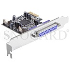 DeLock 89129 PCIe Karte Parallel/2x Seriell