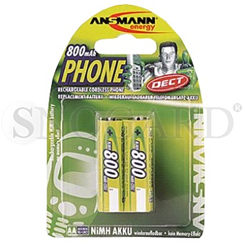 2 Stk. Ansmann HR6 Phone DECT