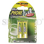 2 Stk. Ansmann HR6 Phone DECT