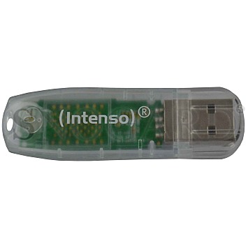 32GB Intenso 3502480 Rainbow Line USB 2.0 Stick transparent