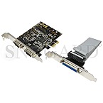 LogiLink PCIe Karte 1x Parallel 2x Seriell