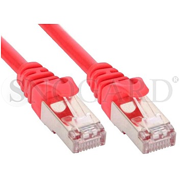 InLine 72502R S/FTP CAT5e Patchkabel 2m rot