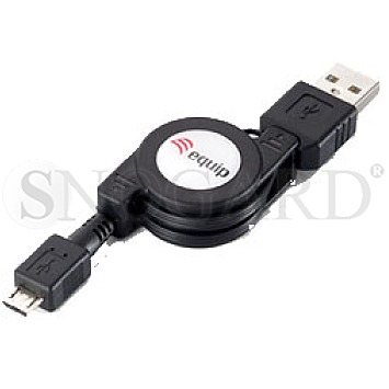 Equip 128523 USB 2.0 Kabel aufrollbar 1m