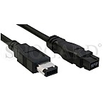 InLine 36901 FireWire 400 / 800 Kabel 1m schwarz