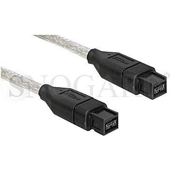 DeLOCK 82598 FireWire 800 Kabel 1m schwarz