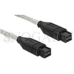 DeLOCK 82598 FireWire 800 Kabel 1m schwarz