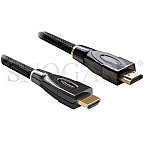 DeLock 82739 HDMI mit Ethernet Kabel 5m gerade/gerade schwarz