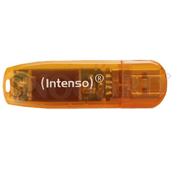 64GB Intenso 3502490 Rainbow Line USB 2.0 Stick orange