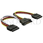 DeLOCK 60105 Y-SATA Stromkabel 15pin zu 2x 15pin SATA 15cm