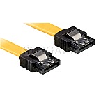 DeLOCK 82797 SATA III 6Gb/s Anschlusskabel 10cm gerade gelb