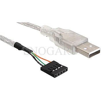 DeLOCK 83078 USB 2.0 zu Pfostenstecker Adapterkabel intern 70cm