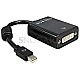 DeLOCK 65098 Adapter mini Displayport -> DV I(24+5) Stecker/Buchse 10cm schwarz