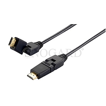 equip 119362 HDMI High Speed 2m dreh und knickbare Stecker