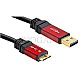 DeLock 82763 USB 3.0 micro Kabel 5m schwarz/rot