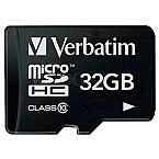 32GB Verbatim 44013 microSDHC Class 10 schwarz