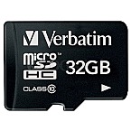 32GB Verbatim microSDHC Class 10