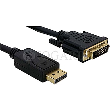 DeLock 82591 DisplayPort zu DVI Konverter Kabel 2m schwarz