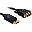DeLock 82592 DisplayPort 1.2 zu DVI Konverter Kabel 3m schwarz