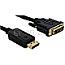 DeLOCK 82592 DisplayPort 1.2 zu DVI Konverter Kabel 3m schwarz