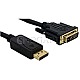 DeLock 82591 DisplayPort zu DVI Konverter Kabel 2m schwarz