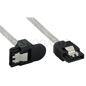 InLine 27305X SATA III 6Gb/s Anschlusskabel mit Lasche 50cm gewinkelt