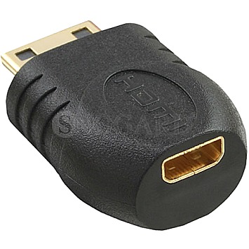 InLine 17690I Mini HDMI C Stecker auf Micro HDMI D Buchse Adapter schwarz