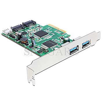 DeLock 89359 PCIe Adapter 2x extern USB 3.0, 2x intern SATA 6 Gb/s