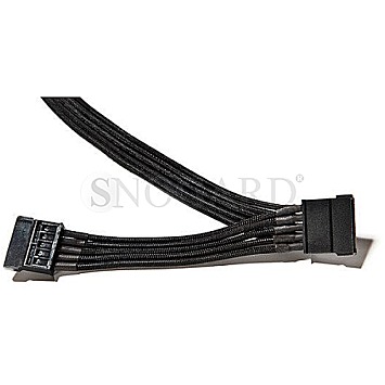 be quiet! BC025 2x SATA Power CS-6720 ummantelt 70cm schwarz