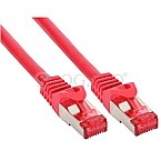 InLine 76450R S/FTP CAT6 Patchkabel 50cm rot