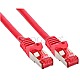 InLine 76422R S/FTP CAT6 Patchkabel 25cm rot