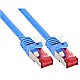 InLine 76422B S/FTP CAT6 Patchkabel 25cm blau
