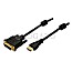 LogiLink CH0013 HDMI-DVI-D Kabel 3m schwarz