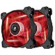 Corsair Air Series 2x AF120 LED Red Quiet Twin Edition