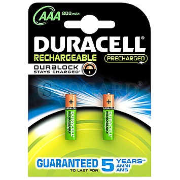 2 Stk. Duracell StayCharged Rechargeable Micro NiMH 1000mAh