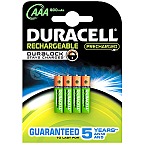4 Stk. Duracell StayCharged Rechargeable Micro NiMH 800mAh