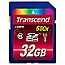 32GB Transcend TS32GSDHC10U1 SDHC Class 10 UHS-1 blau