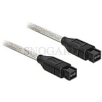 DeLOCK 8260 FireWire Kabel 3m 2x 9pin schwarz