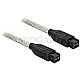 DeLOCK 8260 FireWire Kabel 3m 2x 9pin schwarz