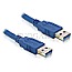 DeLOCK 82430 USB 3.0 Kabel 1.5m blau