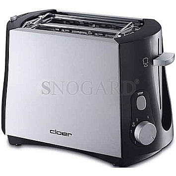 Cloer Toaster 3410 chrom matt/schwarz