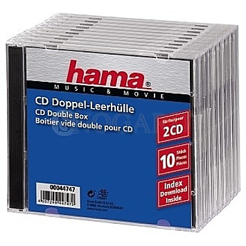 Hama CD Double Box 10er Jewel-Case                 44747