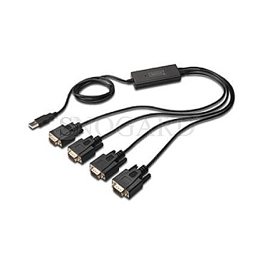 Digitus DA-70159 USB 2.0 zu RS232 x4 Kabel, 1.5m Chipsatz: FT2232H