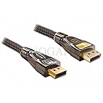 DeLOCK 82771 Displayport Kabel 2m Stecker - Stecker schwarz