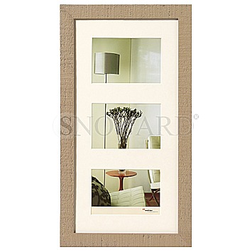Walther Home 3x 13x18cm beigebraun Holz Bilderrahmen / Fotorahmen (HO338C)