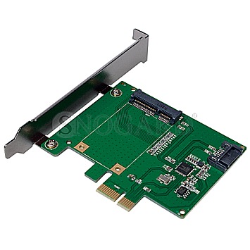 LogiLink PCI-Express Karte 1x mSATA SSD + 1x SATA HDD