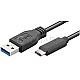 Goobay USB 3.1 Typ C-Stecker > USB 3.0 A-Stecker 0.50m schwarz