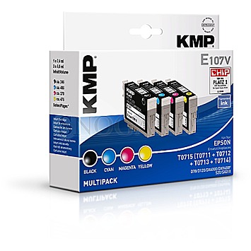 KMP E107V Multipack Tintenpatronen Set
