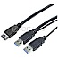 LogiLink CU0072 USB 3.0 Y-Kabel 1m schwarz 1m