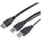 LogiLink CU0072 USB 3.0 Y-Kabel 1m schwarz 1m