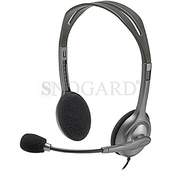 Logitech H111 Stereo Headset grau